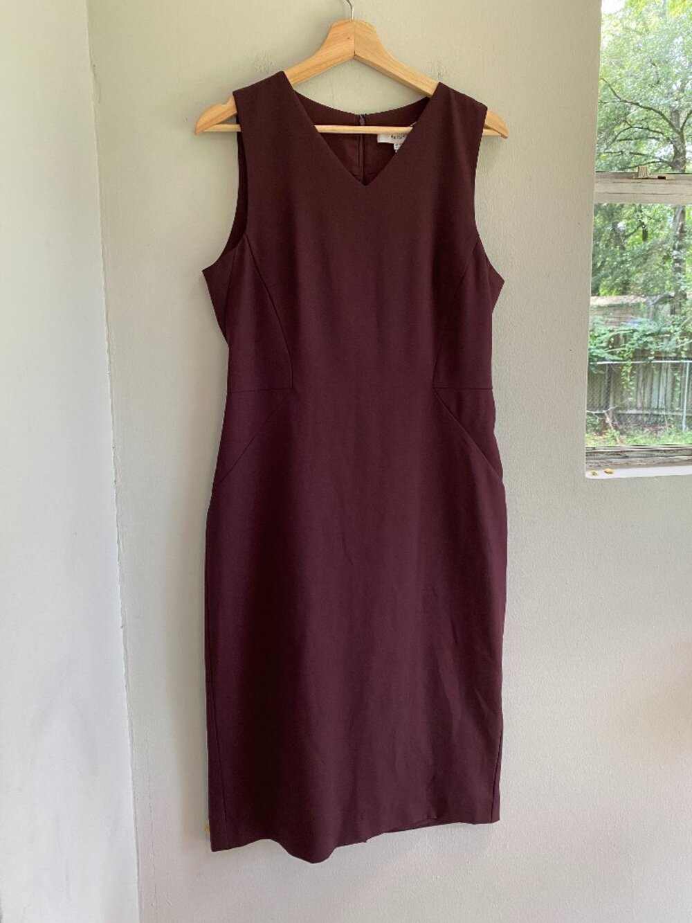 Reiss Sleeveless Wool Blend Work Formal Sheath Dress